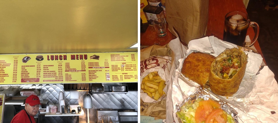 International Carry Out Menu