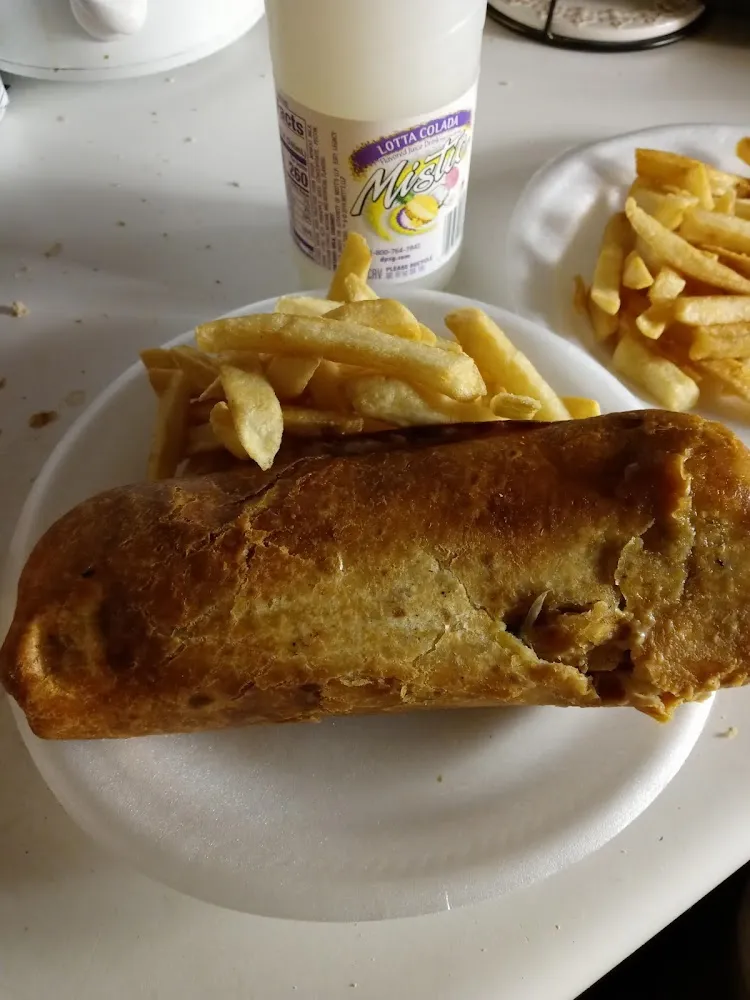 Large Burrito and Fries